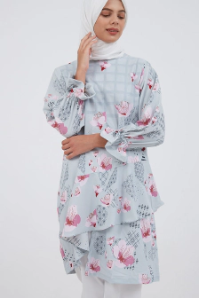 Erika Tunic Blue Printing