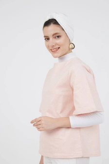 Roselma Glitter Top Pink