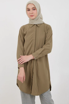 Sephia Fitta Basic Shirt Green