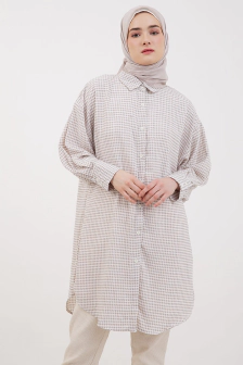 Vashia Long Shirt Brown